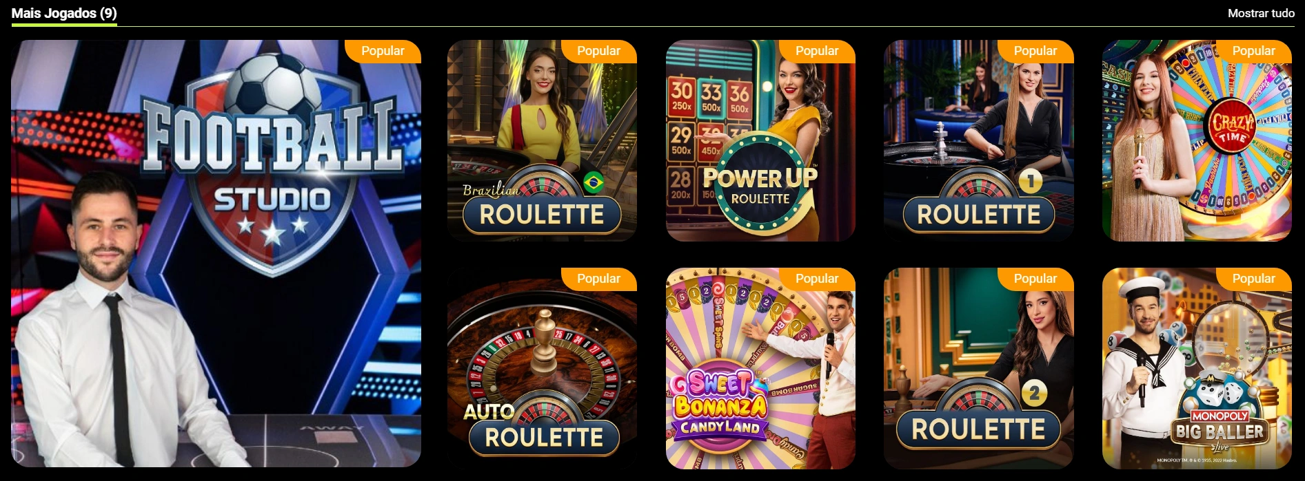 Casino ao Vivo F12Bet